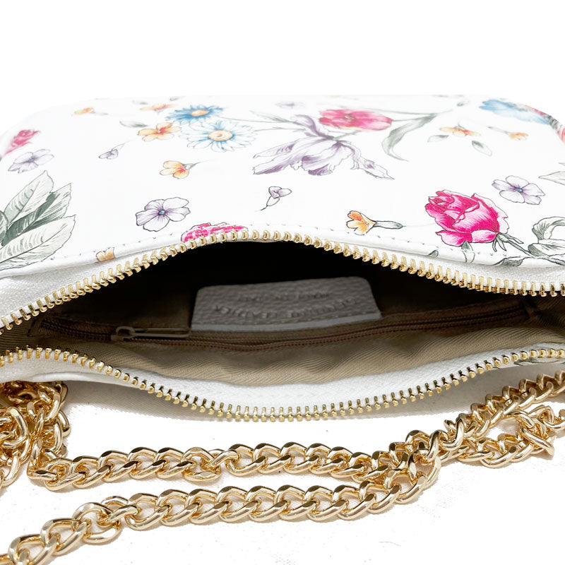 Small Floral Clutch Shoulder Bag for Women with Chain - K057
