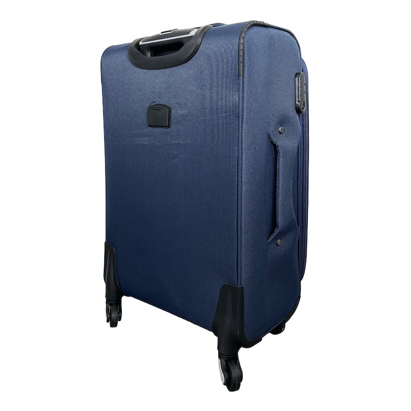 Set of 3 Semi-Rigid Fabric Trolley Suitcases