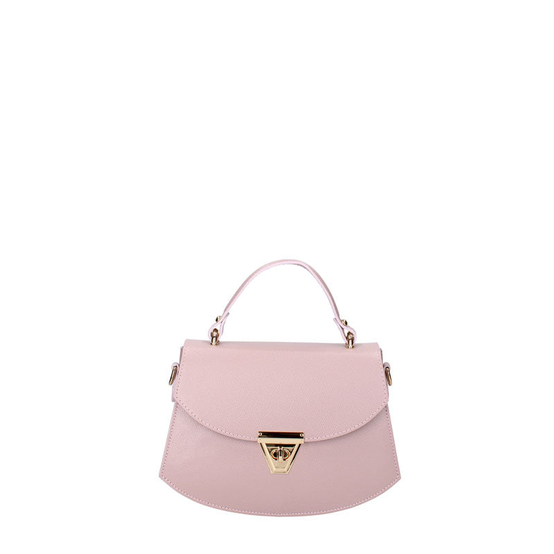 Small women's leather bag with Twist closure - 7202.