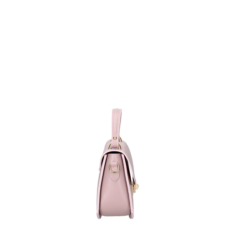 Small women's leather bag with Twist closure - 7202.