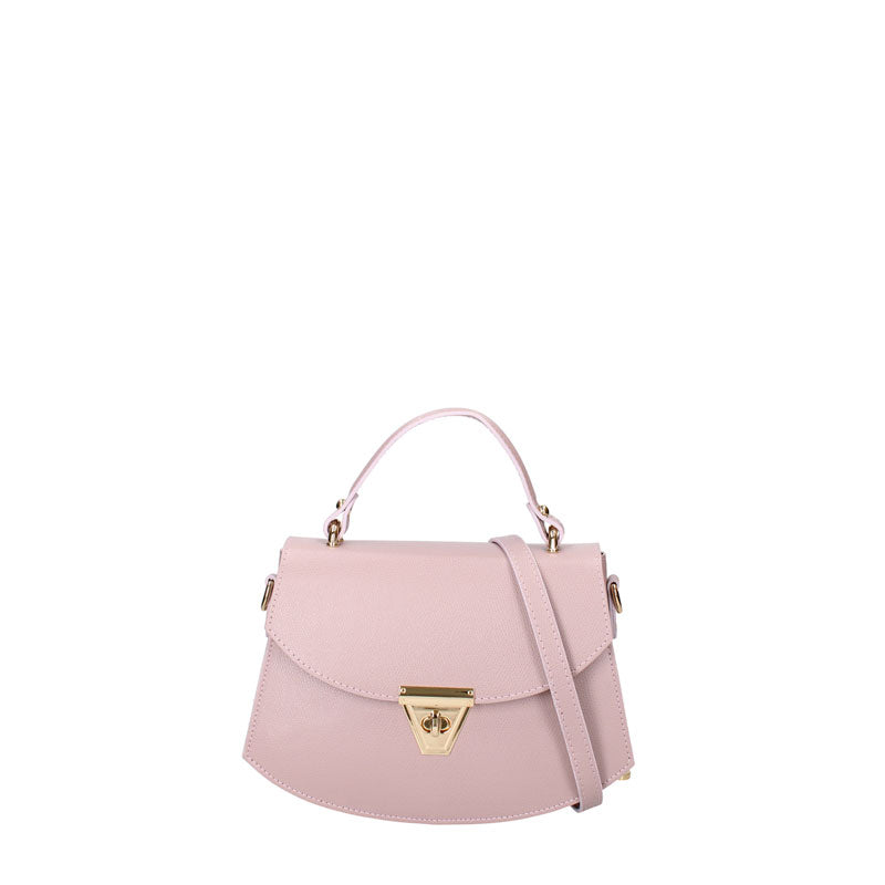 Small women's leather bag with Twist closure - 7202.