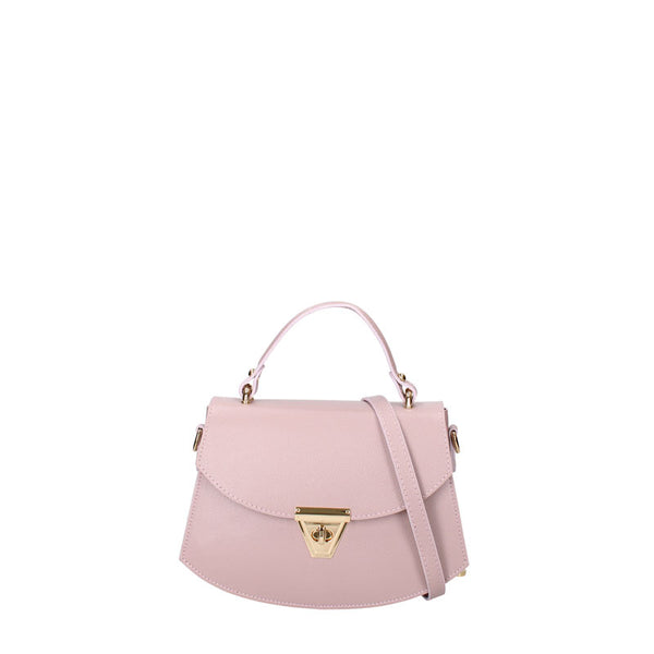 Small women's leather bag with Twist closure - 7202.