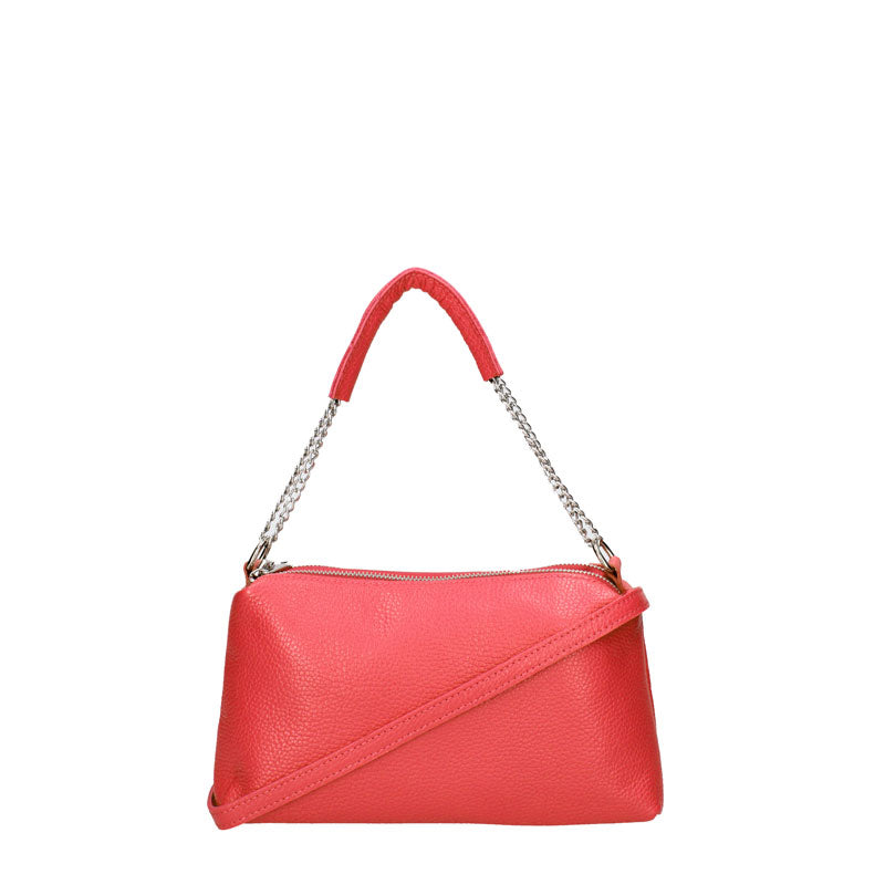 Small clutch bag with chain and double zip - 7141