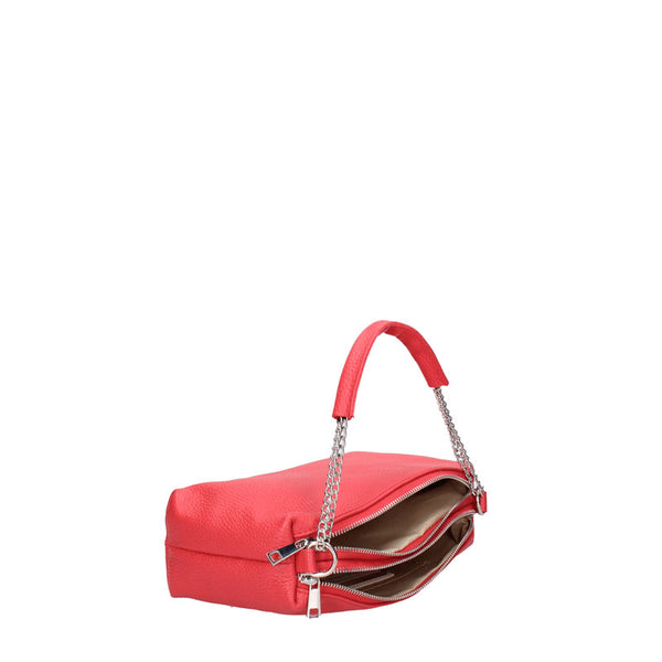 Small clutch bag with chain and double zip - 7141