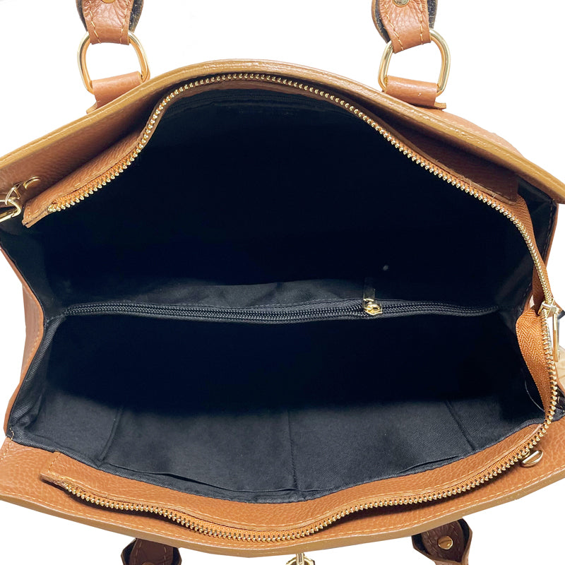 Large Handbag for Women with Leather Pendant – 80048N