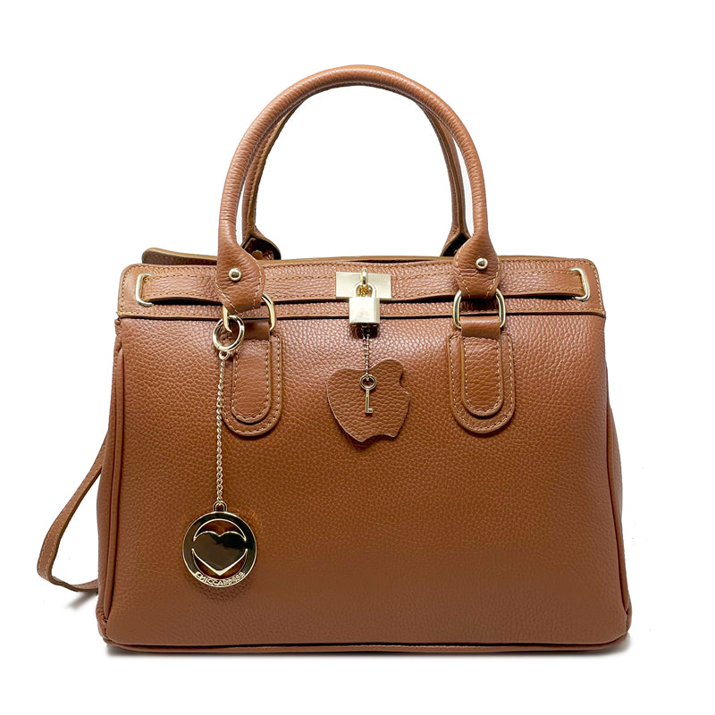 Large Handbag for Women with Leather Pendant – 80048N