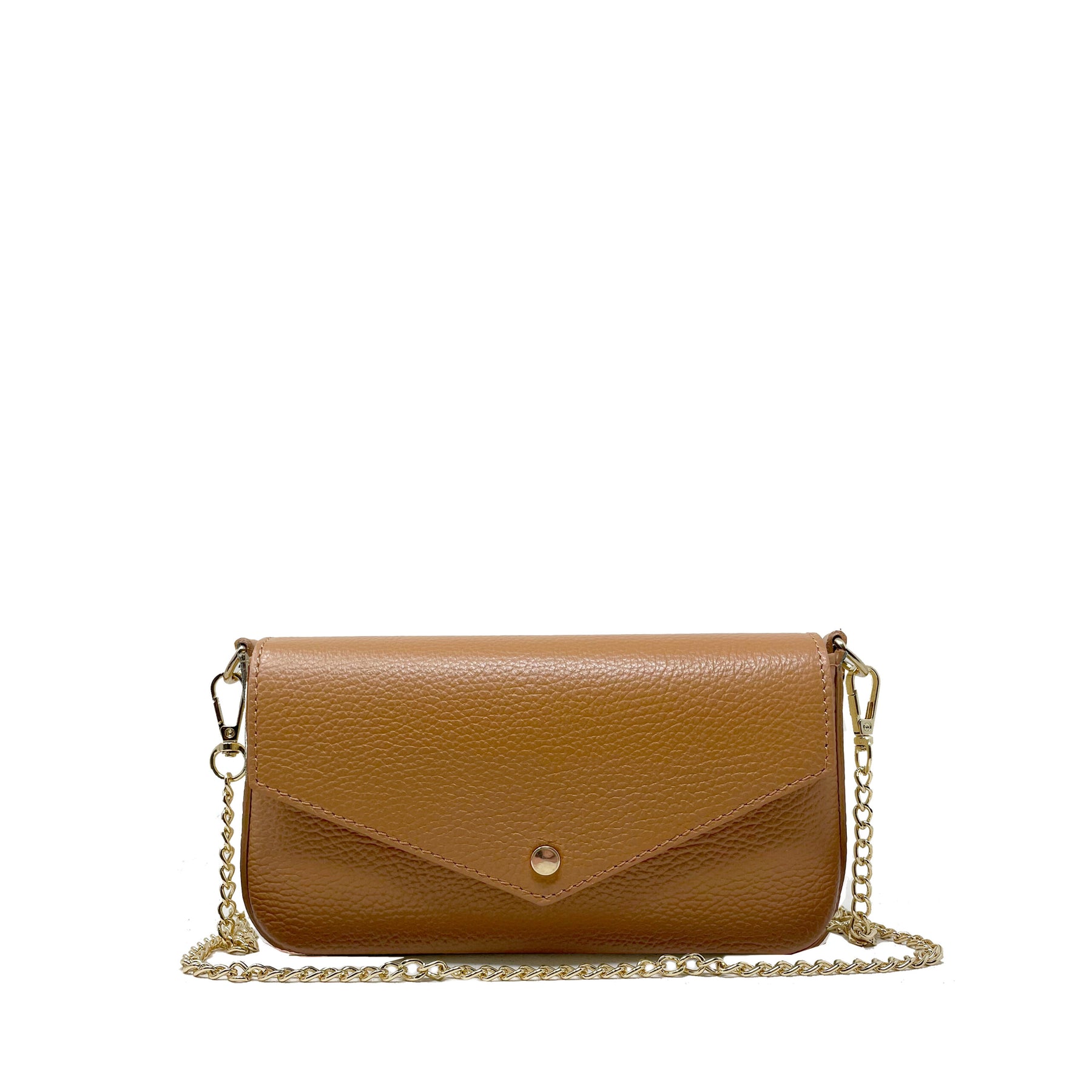 Small Women's Leather Bag with Chain - k077