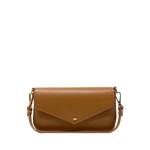 Small Women's Leather Bag with Chain - k077