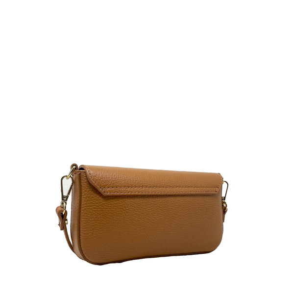 Small Women's Leather Bag with Chain - k077