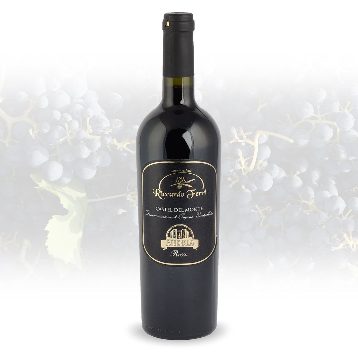 750 ml Bottle of D.O.C. Castel del Monte Red Wine