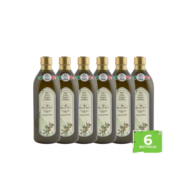 6 bottles of 1 Lt of 100% Italian extra virgin olive oil
