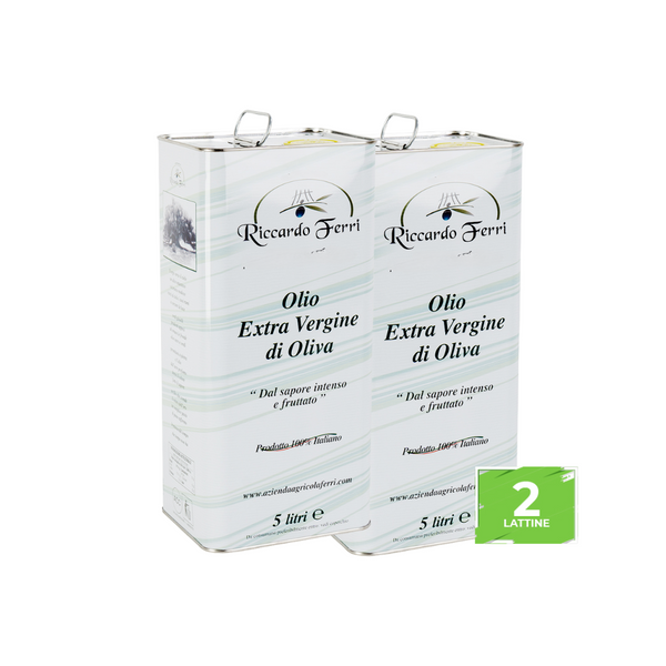 2 Tins of 5l Extra Virgin Olive Oil 100% Italian