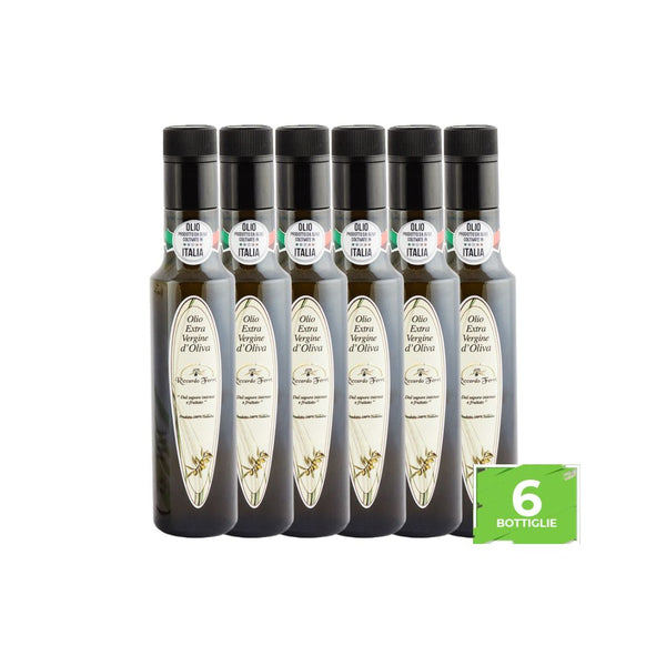 6 Bottles of 500 ml with Anti-Spill Cap of 100% Italian Extra Virgin Olive Oil
