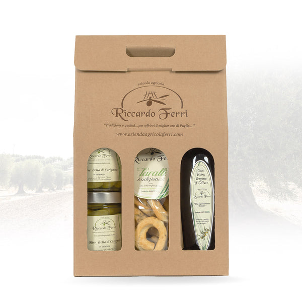 Assorted Tasting Kit (2 jars of preserves, oil, taralli)