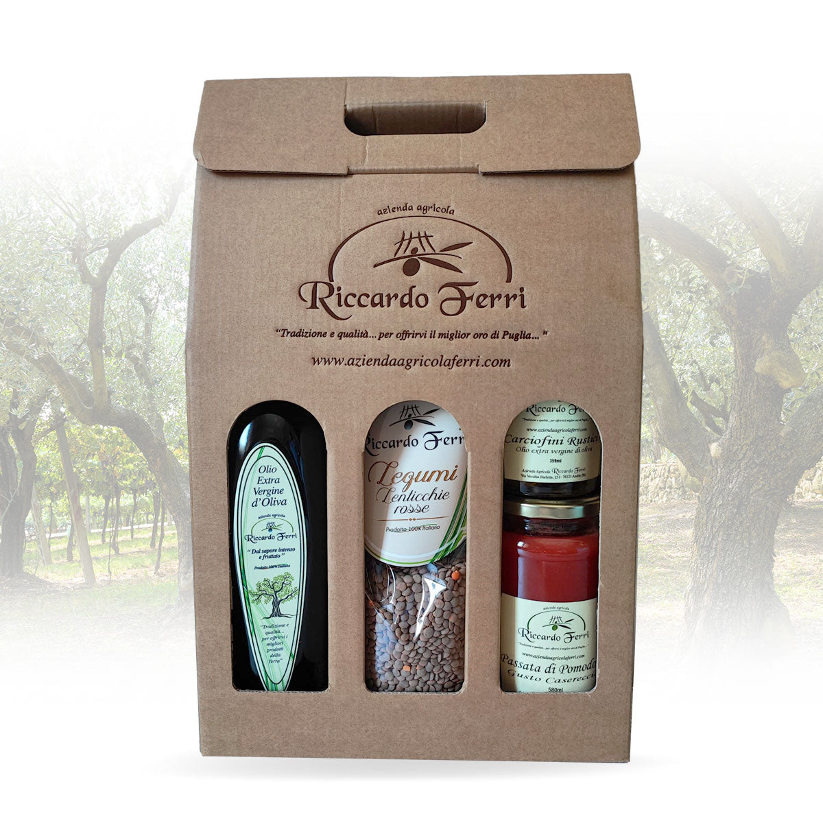 Assorted Tasting Kit (oil, red lentils, tomato puree, preserves)