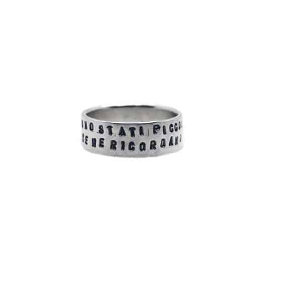 anello con stampa per lui