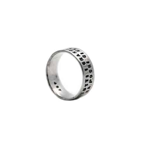 Anello personalizzato in argento da uomo