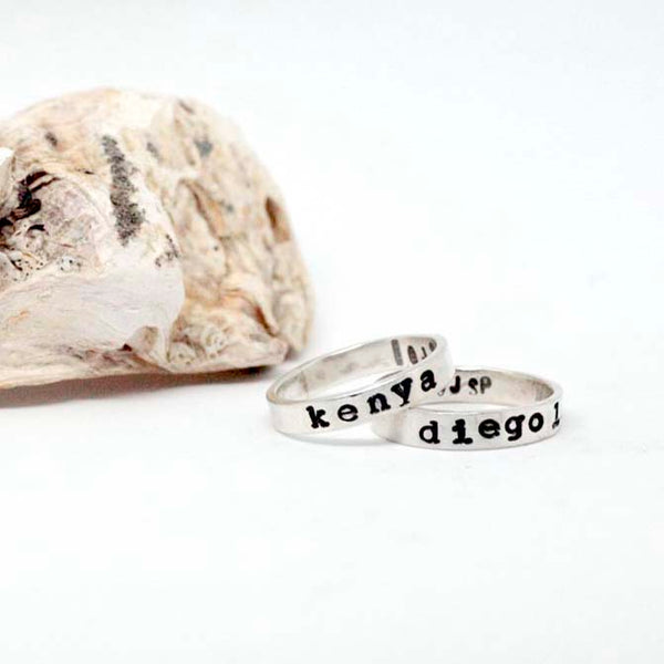 RING WITH CUSTOMIZABLE MESSAGE