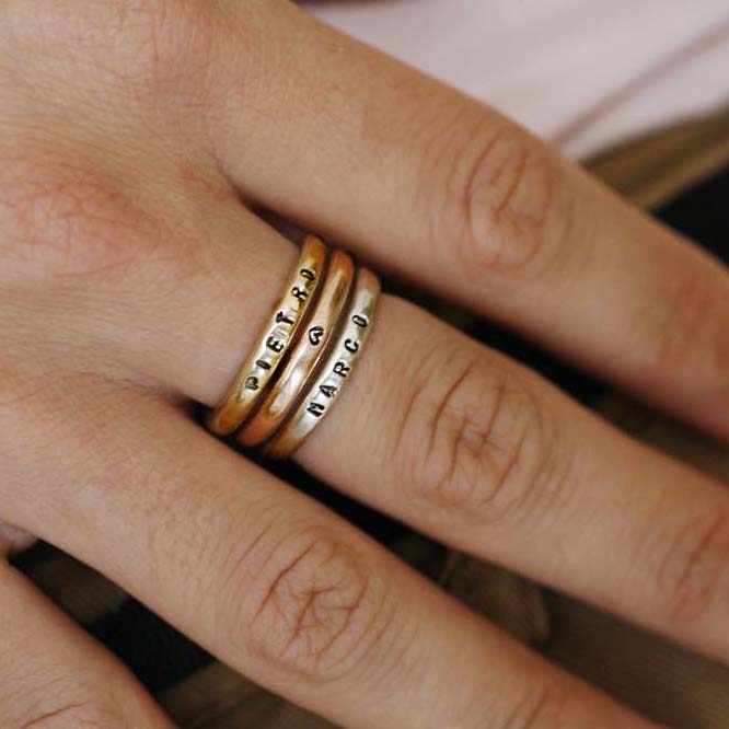 RING WITH NAME - 14KT GOLD