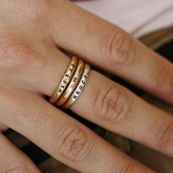 RING WITH NAME - 14KT GOLD