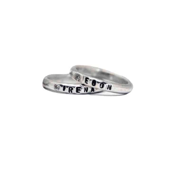 anello fede con nome