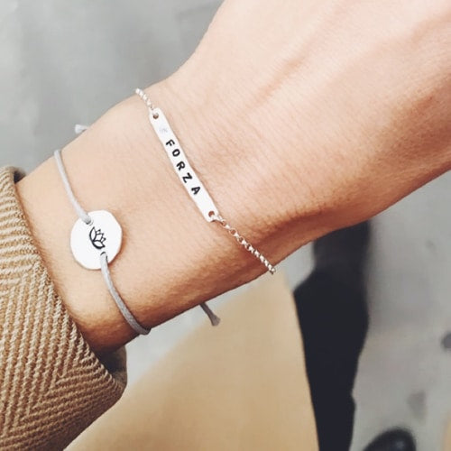 bracciale personalizzato argento