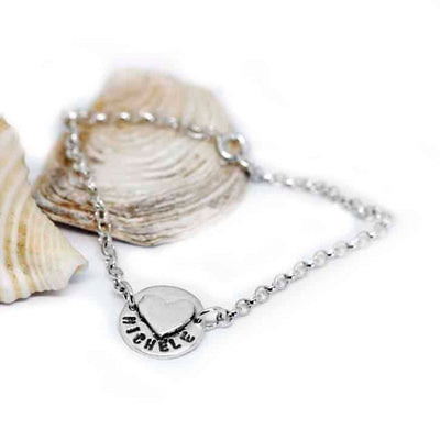 bracciale donna argento con nome