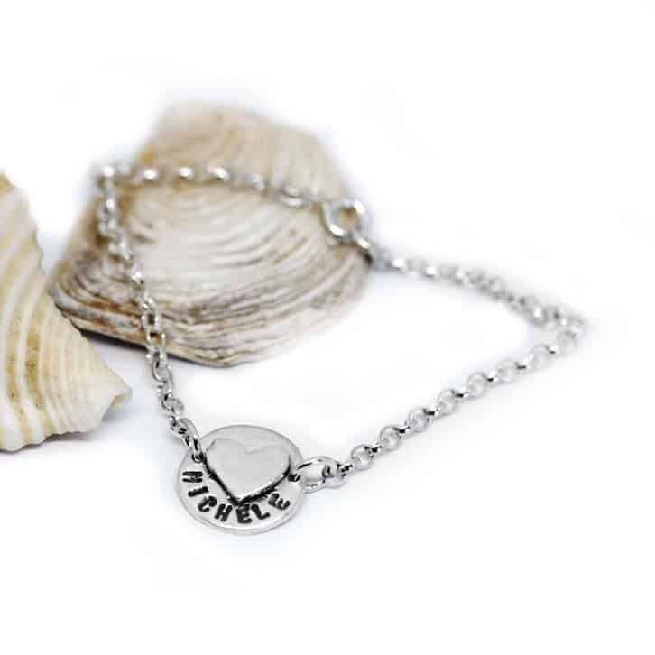 bracciale donna argento con nome