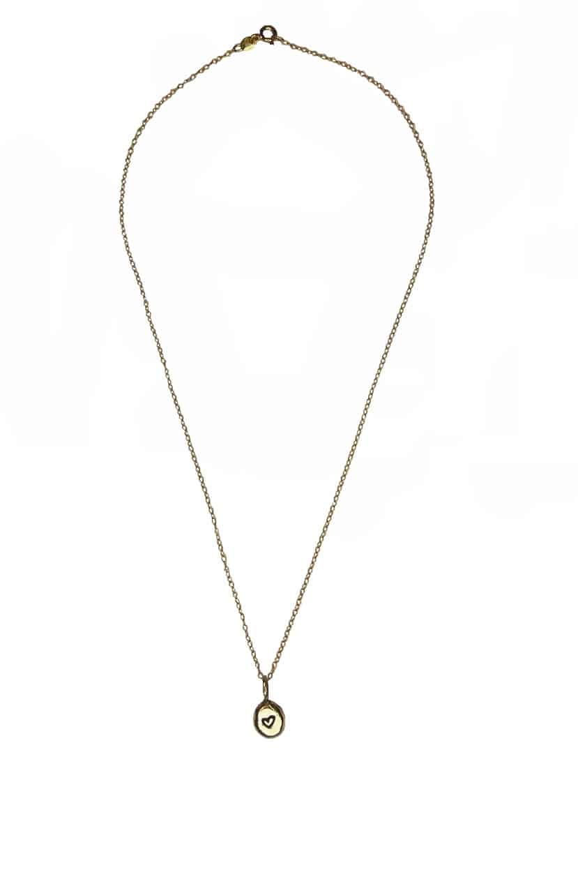 COLLIER AVEC PETITS PEAUX D'OR