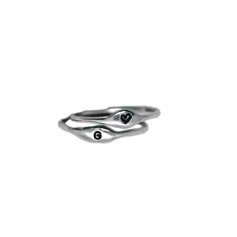 Custom Mini.Mì Silver Ring