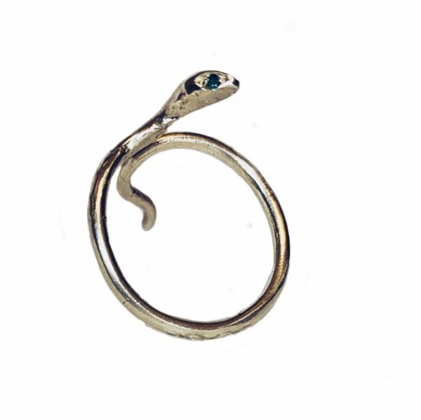 anello in oro serpente