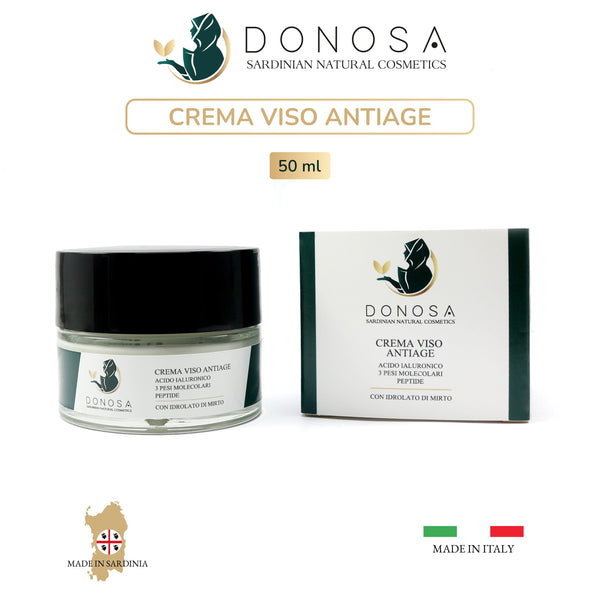 Anti-Aging Face Cream with Sardinian Myrtle Bio + Pouch