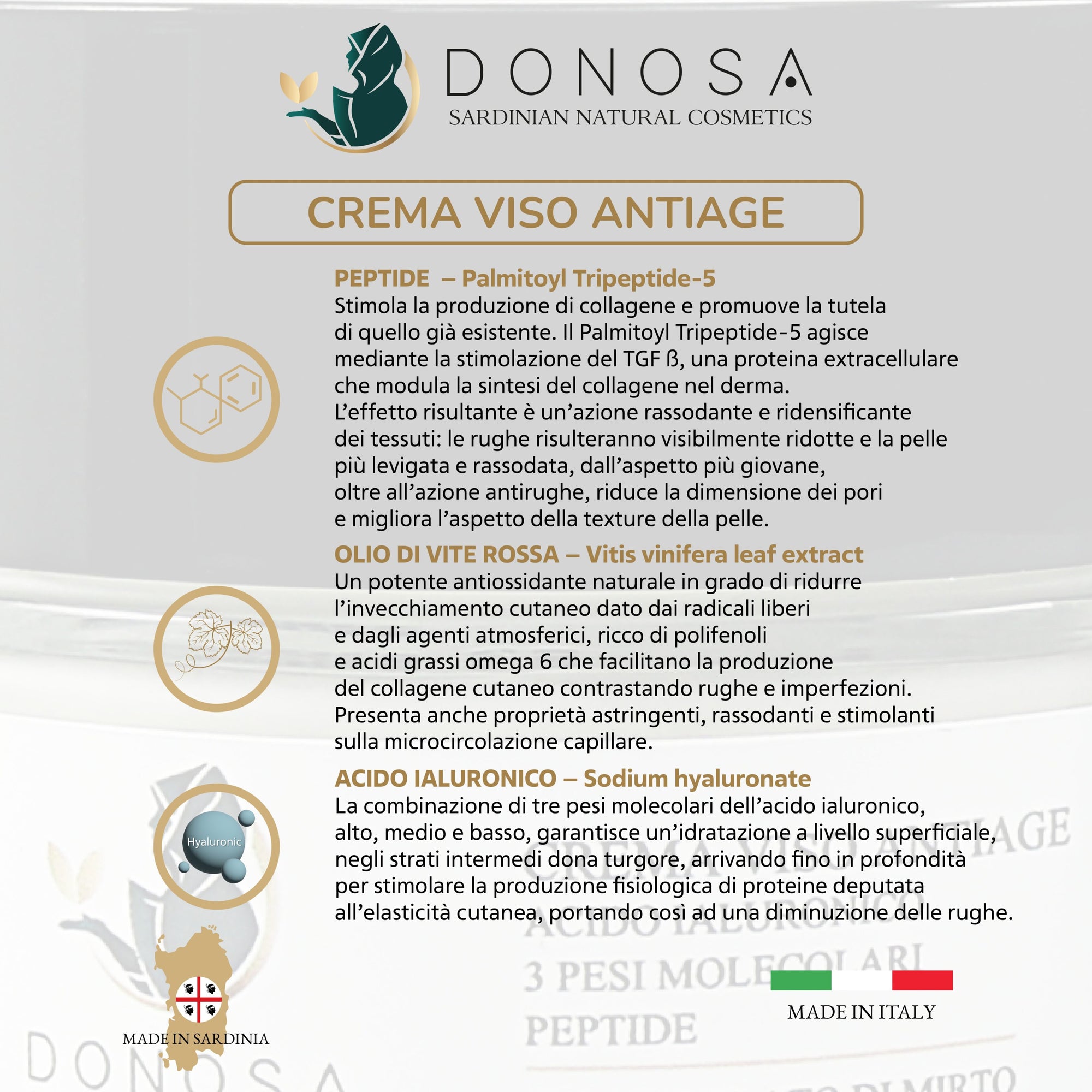 Anti-Aging Face Cream with Sardinian Myrtle Bio + Pouch