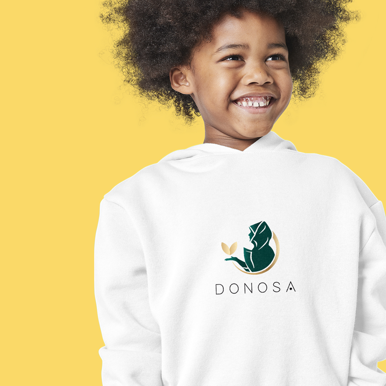 Green Logo Hoodie for Kids