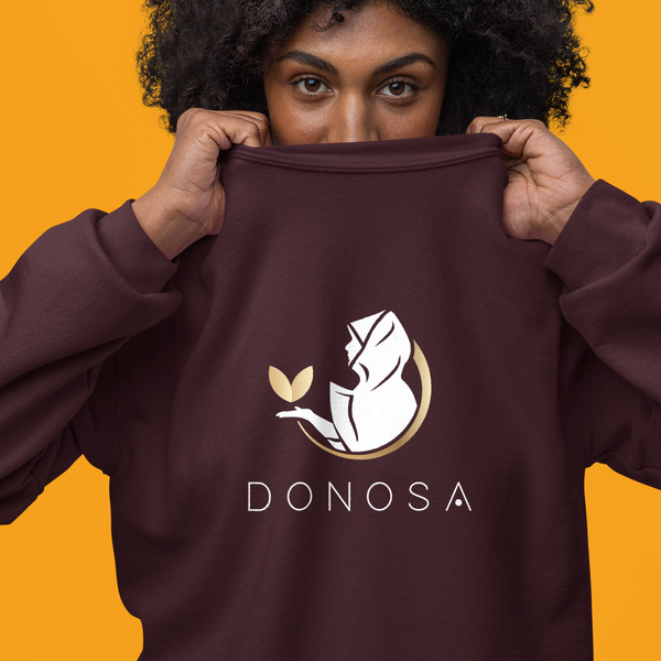 Unisex Organic Hoodie White/Gold