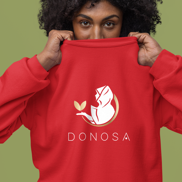 Unisex Organic Hoodie White/Gold