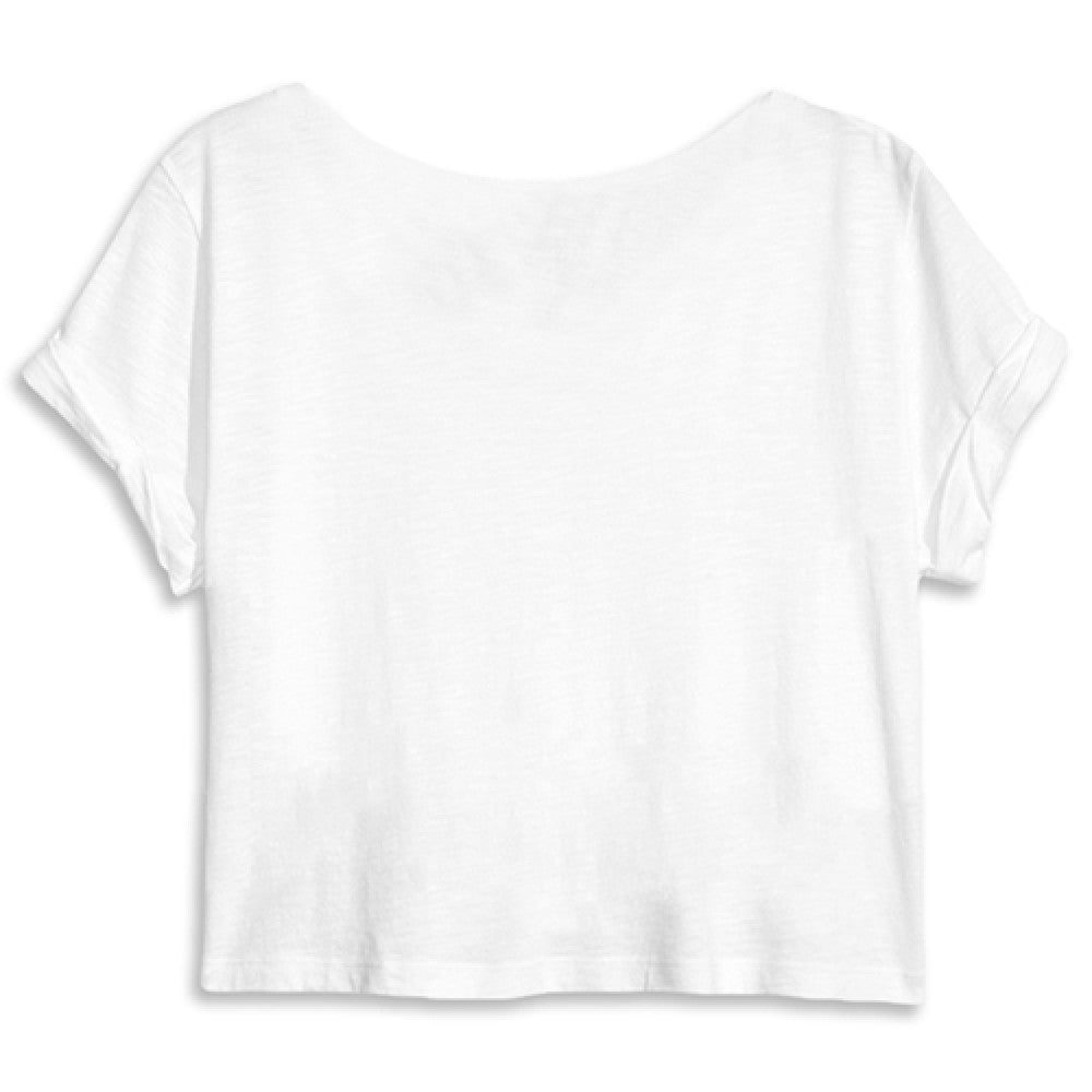 Crop Top organico Logo Verde