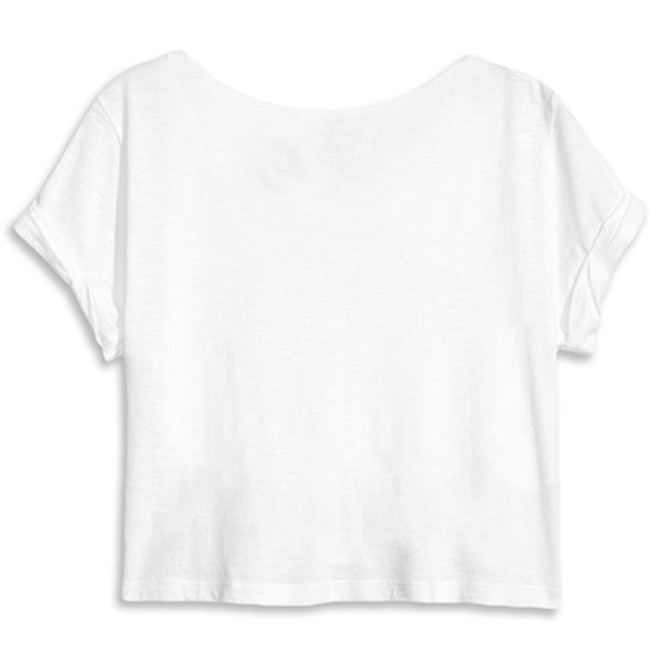 Crop Top Organico Logo Oro