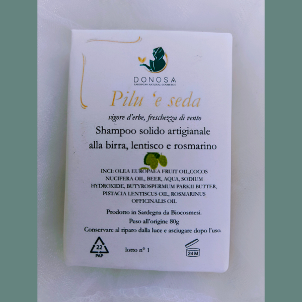 Pilu 'e Seda Beer Solid Shampoo – Volume and Freshness