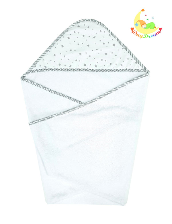 Cotton Towel 100x100cm - Pattern - Gray Stars