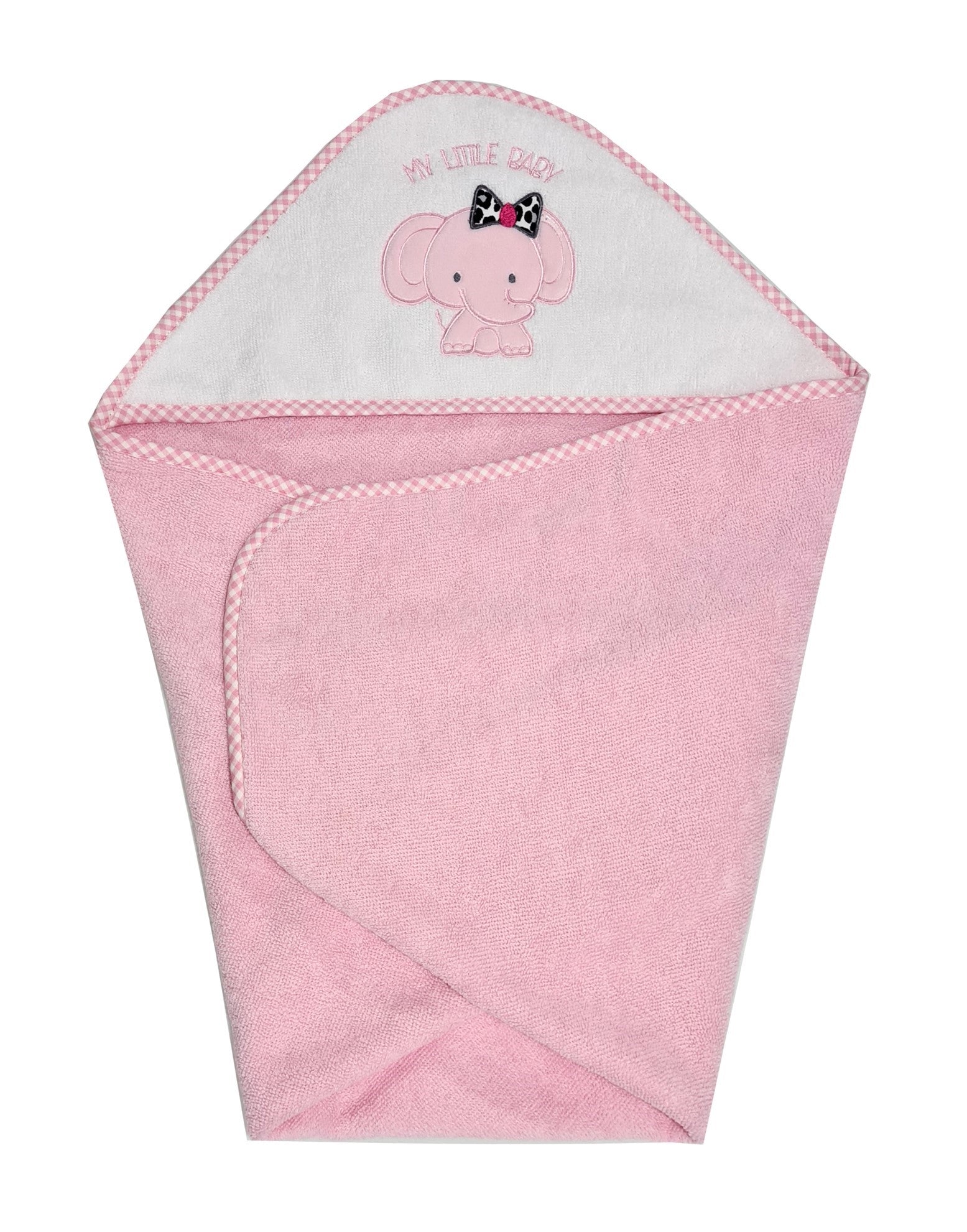 Cotton Towel 75x75cm - Embroidered - Rose