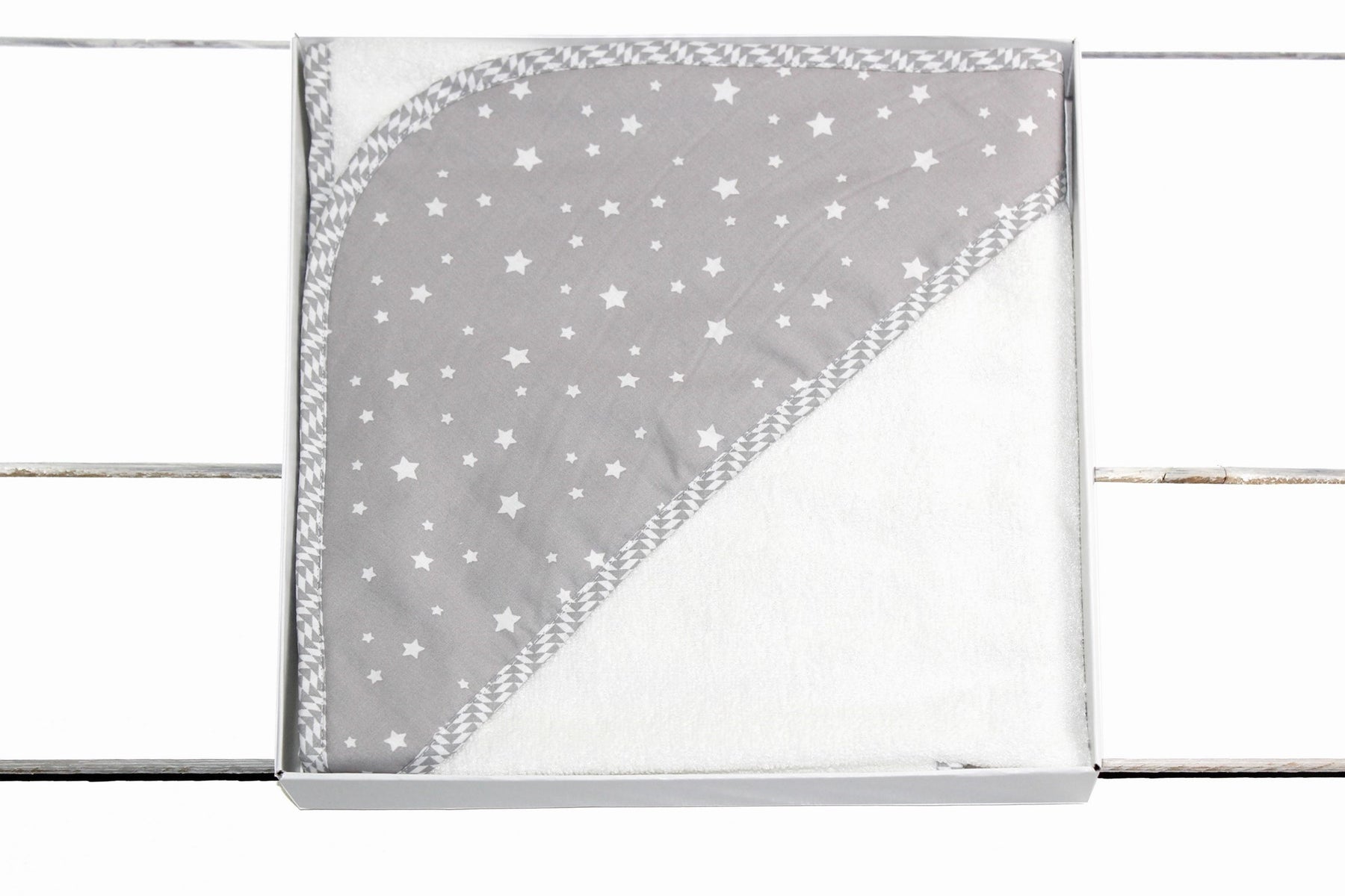 Bambus ručnik 90x90cm - dezen - Sive zvijezde