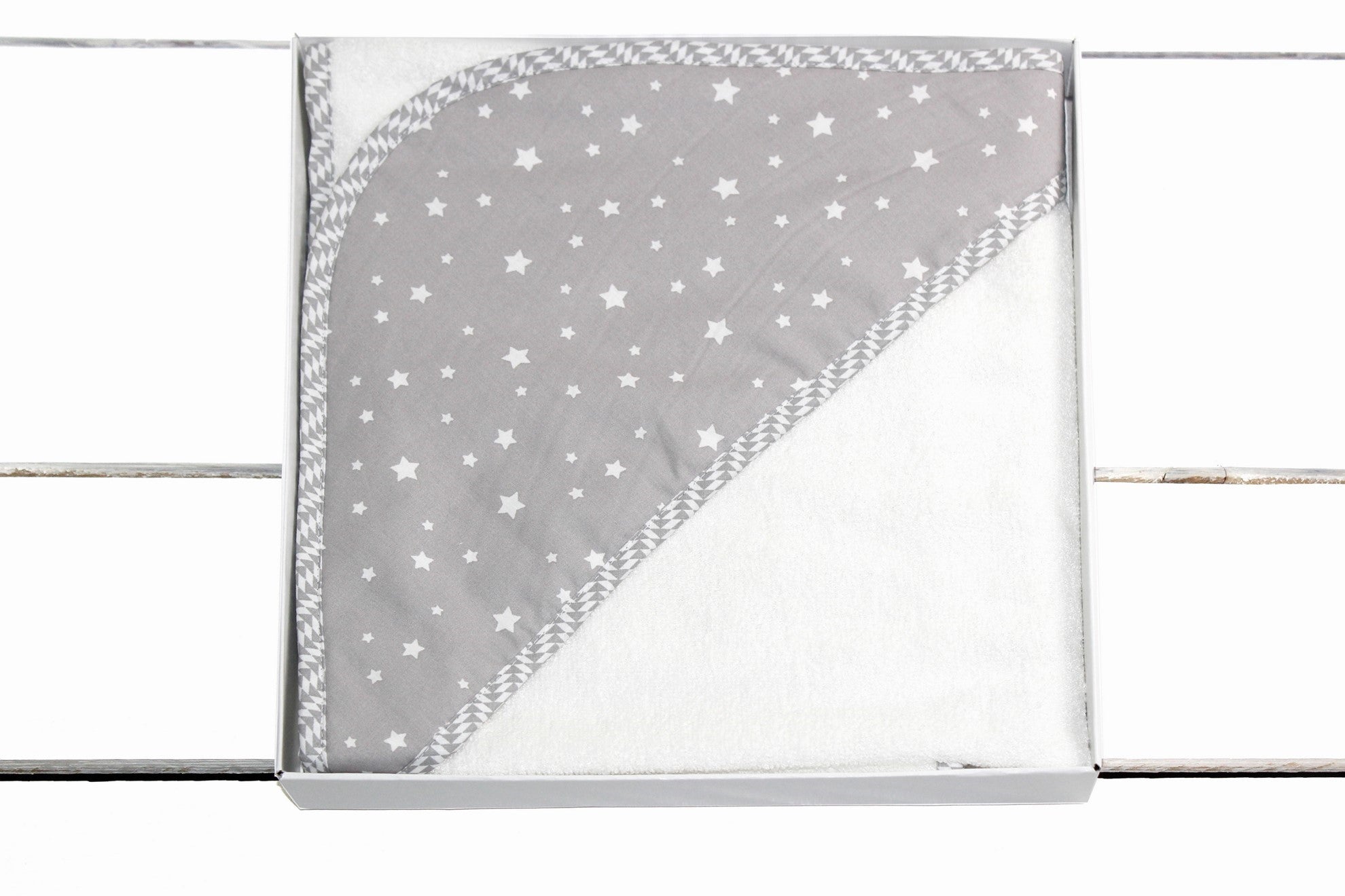 Bambus ručnik 90x90cm - dezen - Sive zvijezde