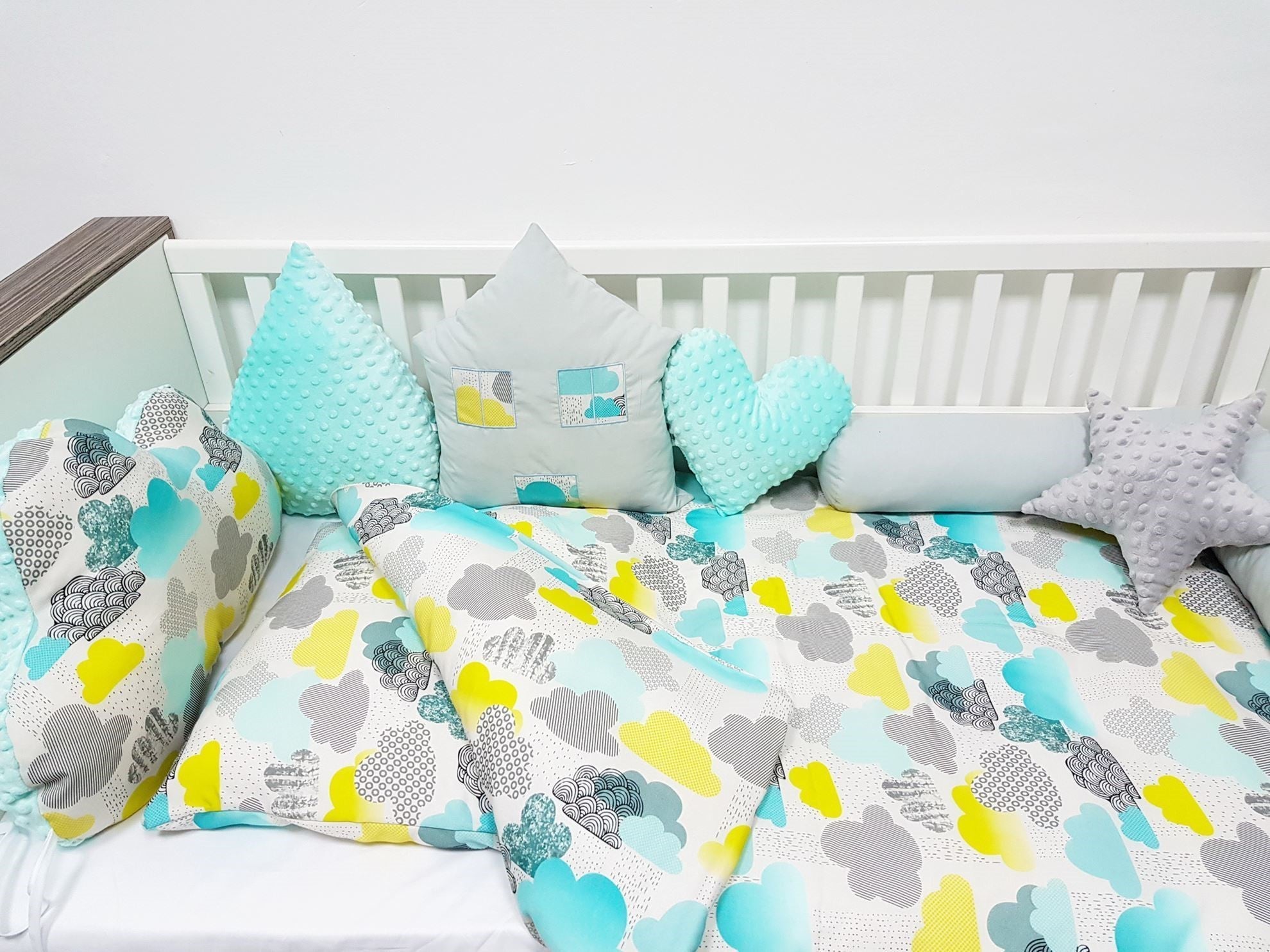 Bamboo Bedding Set 60x120cm - 2-Piece - Clouds