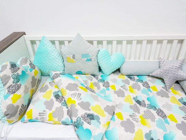 Bamboo Bedding Set 60x120cm - 2-Piece - Clouds