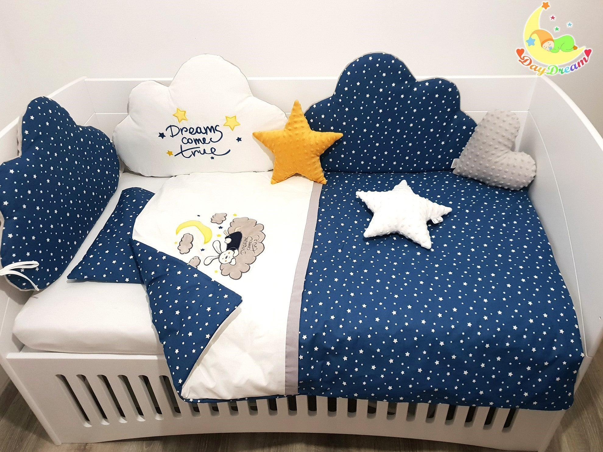 Premium set posteljine 60x120cm - 2-dijelni - Zeko na oblaku