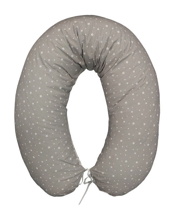 Nursing Pillow with Cotton Cover 170cm - Gray Stars 2