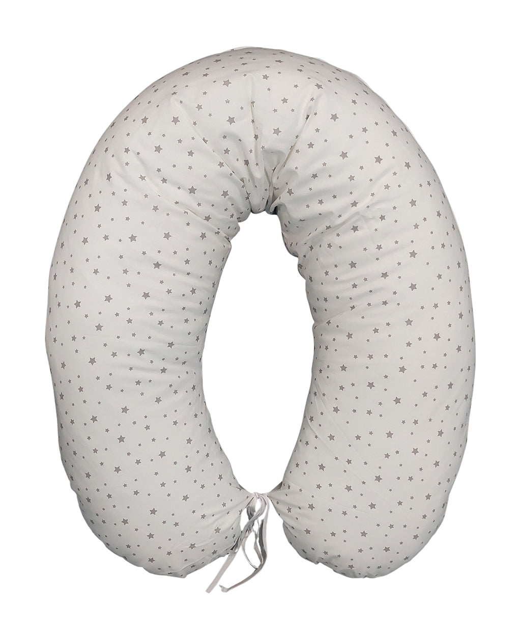 Nursing Pillow with Cotton Cover 170cm - Gray Stars 2