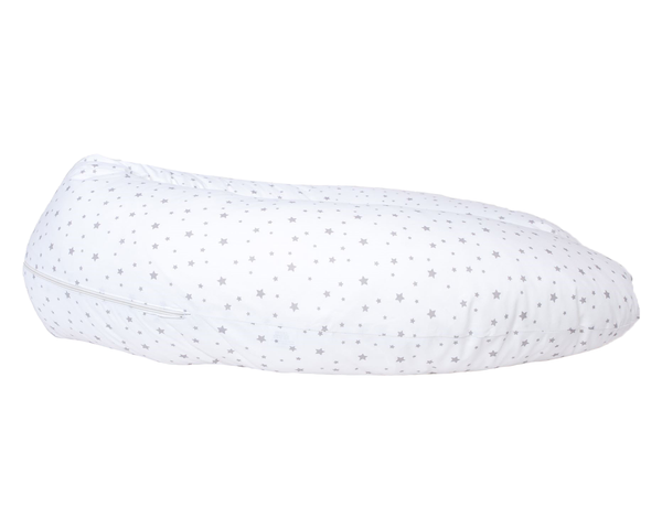 Navlaka za jastuk za dojenje platno 170cm - Sive zvjezdice