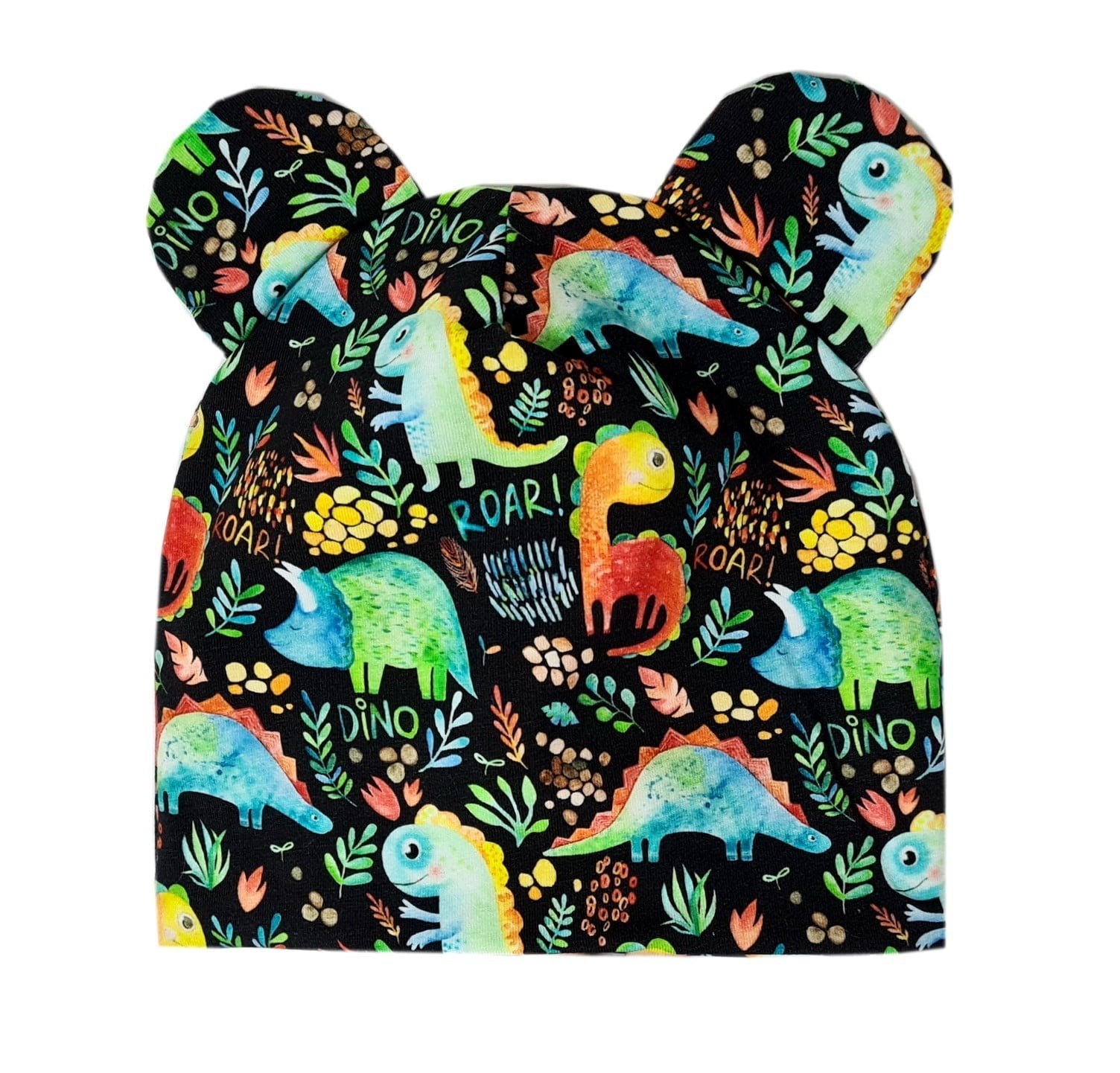 Two-Layer Hat with Ears - Dino